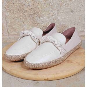 Cole Haan Cloudfeel Knotted Leather Espadrille Loafers Shoes Size 9.5B